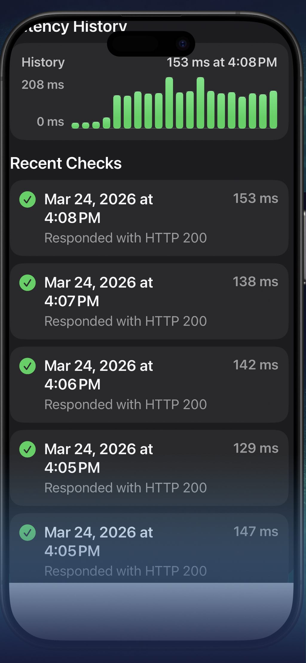 Server Uptime maintenance mode and notification settings